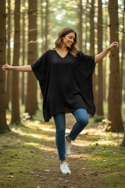 Black Boho Kaftan Tunic