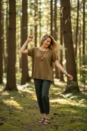 Sagewood Gauze Breeze Top
