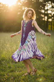 Violet Garden Hand Painted Dress