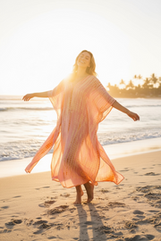Sunset Glow Waves Kaftan