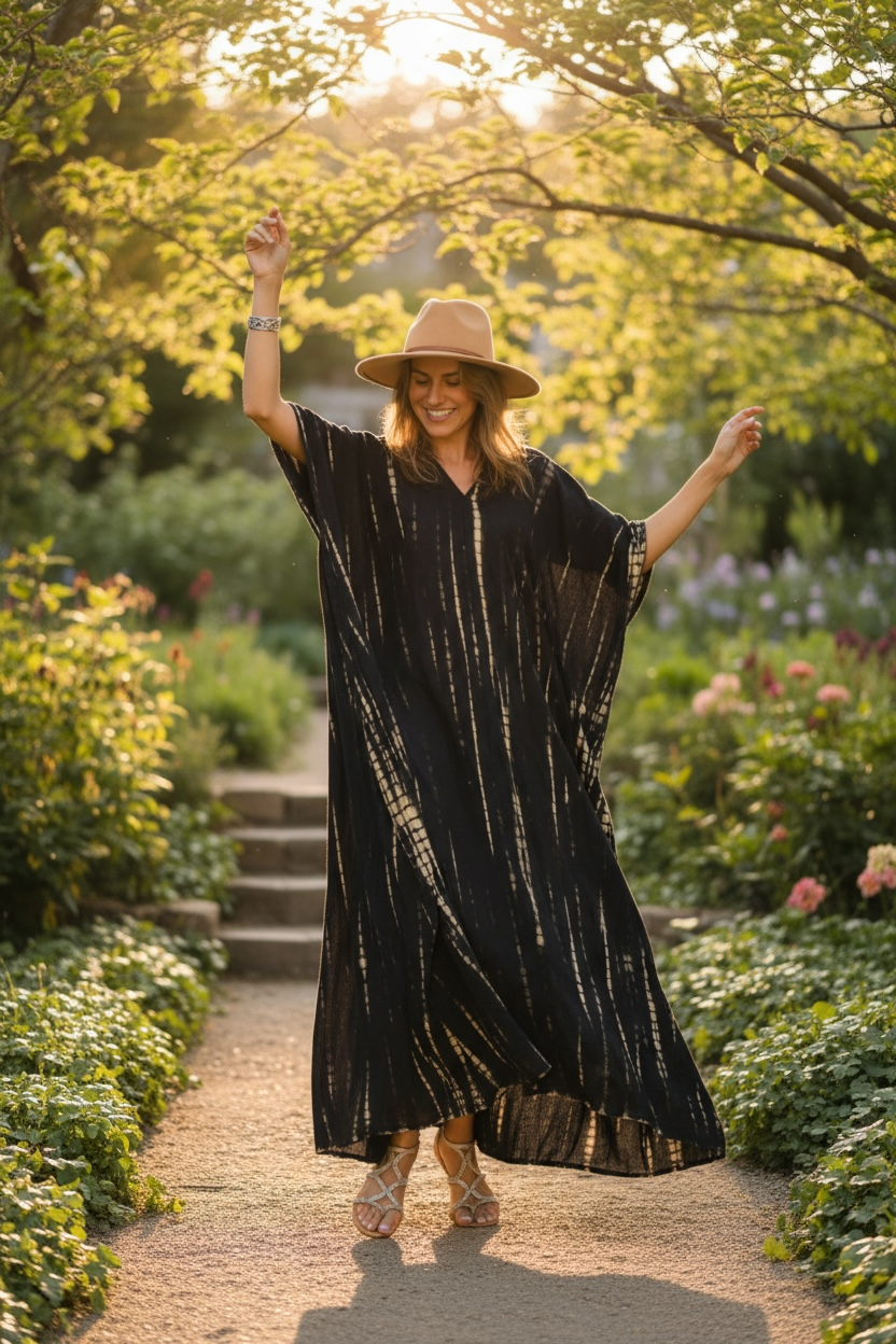 Midnight Drift Kaftan