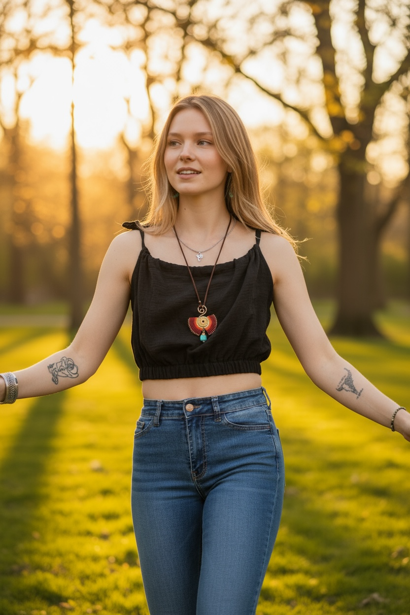 Double Gauze Crop Cami