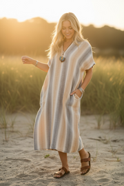 Desert Drift Double Gauze Kaftan Dress