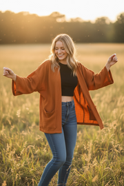 Rust Canyon Double Gauze Kimono