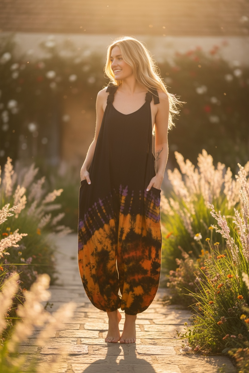 Firelight Drift Dungarees Jumpsuit