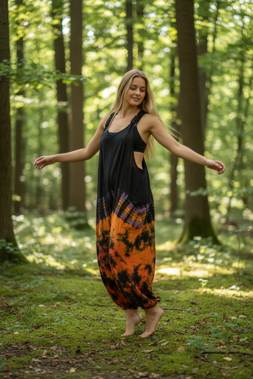 Firelight Drift Dungarees Jumpsuit