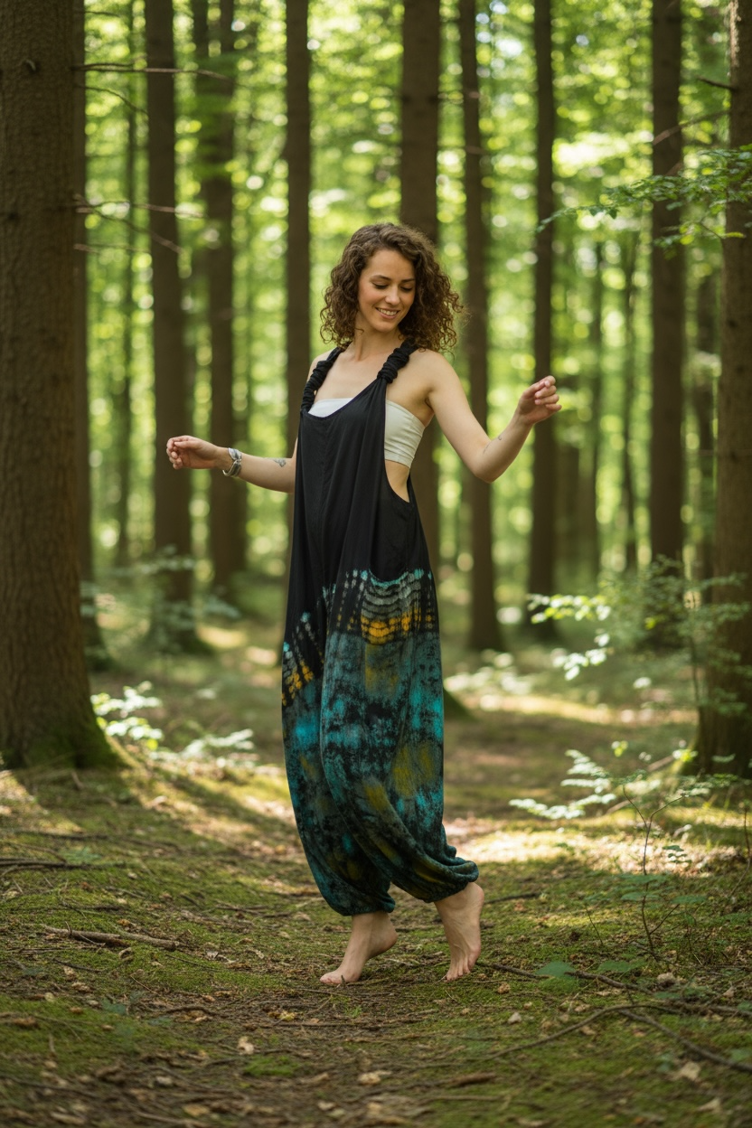 Midnight Earth Dungarees Jumpsuit