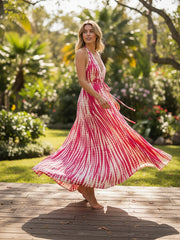 Sunset Rose Maxi Dress