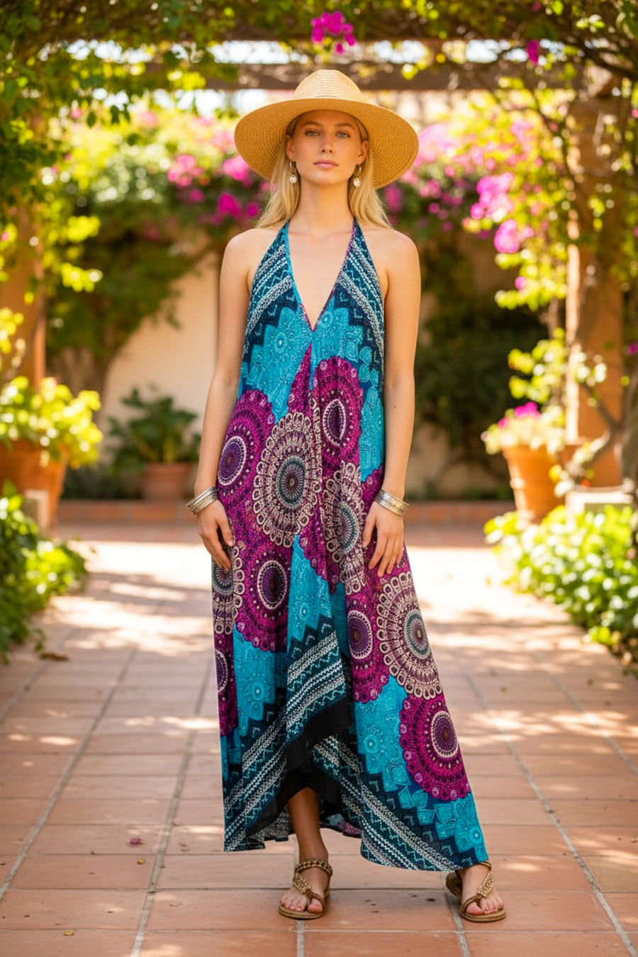 Bohemian Jewel Maxi Dress