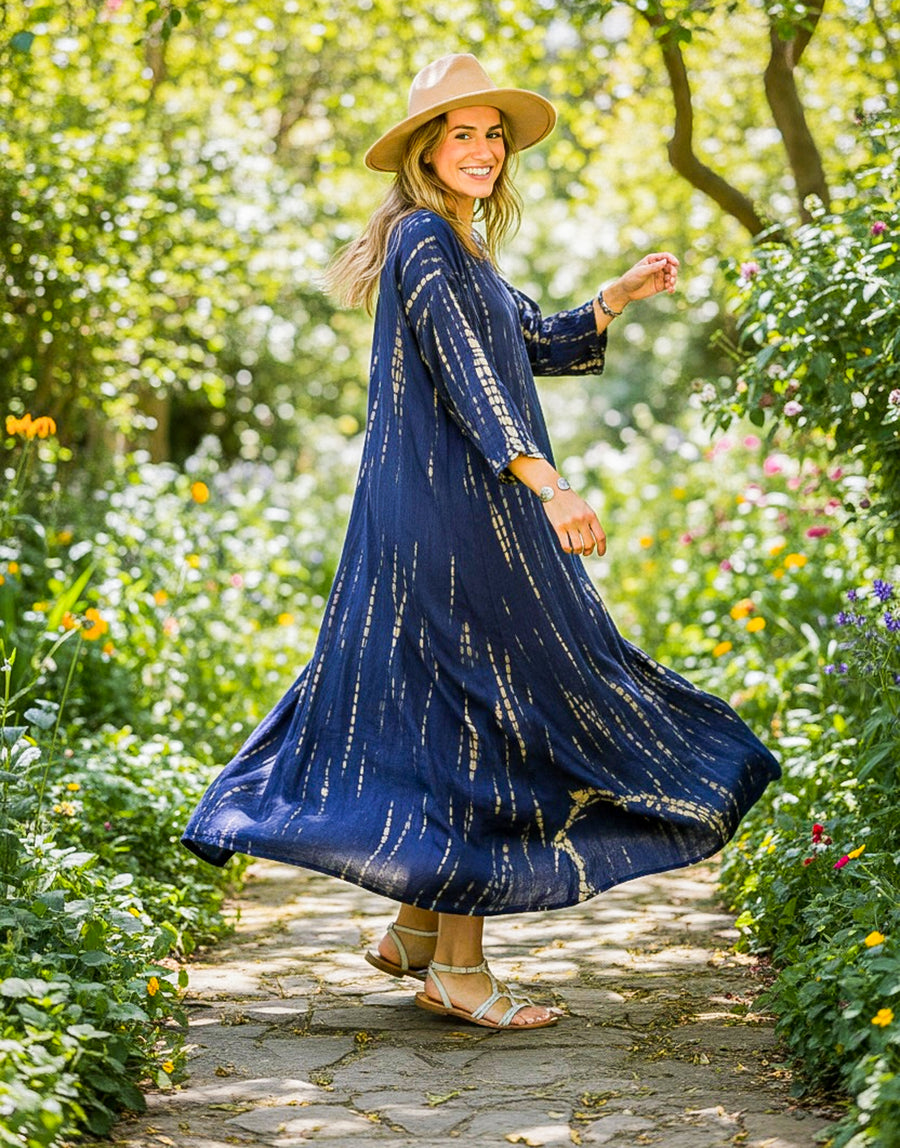 Indigo Mist Maxi Dress