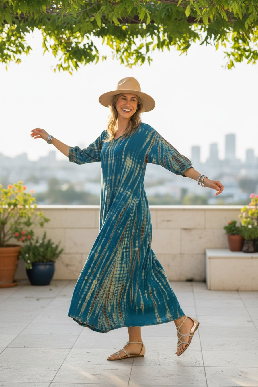 Deep Sea Drift Maxi Dress