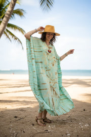 Sea Mist Shibori Kaftan