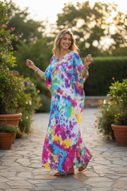 Color Splash Kaftan Dress