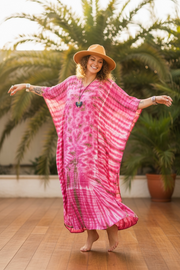 Hibiscus Waves Kaftan Dress