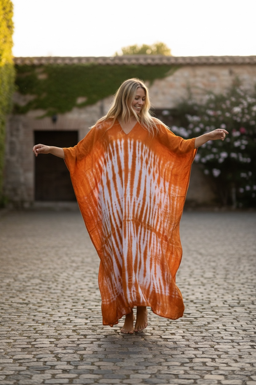 Amber Glow Kaftan