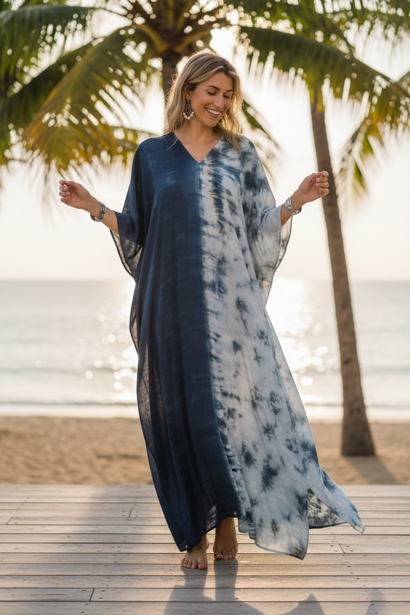 Ocean Mist Kaftan
