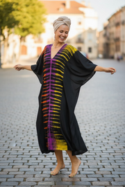 Sunset Pulse Waves Kaftan