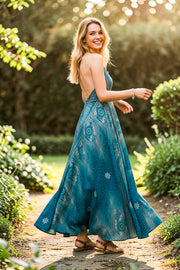 Celestial Tide Maxi Dress