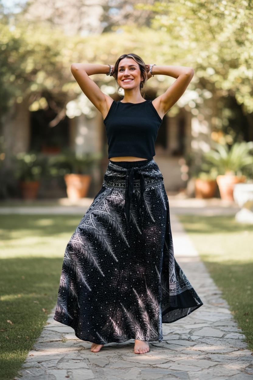 Midnight Fern Skirt