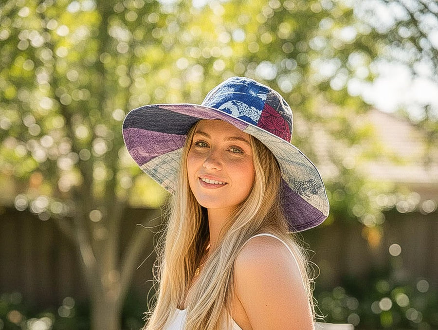 Blossom Patch Sun Hat | Organic Cotton