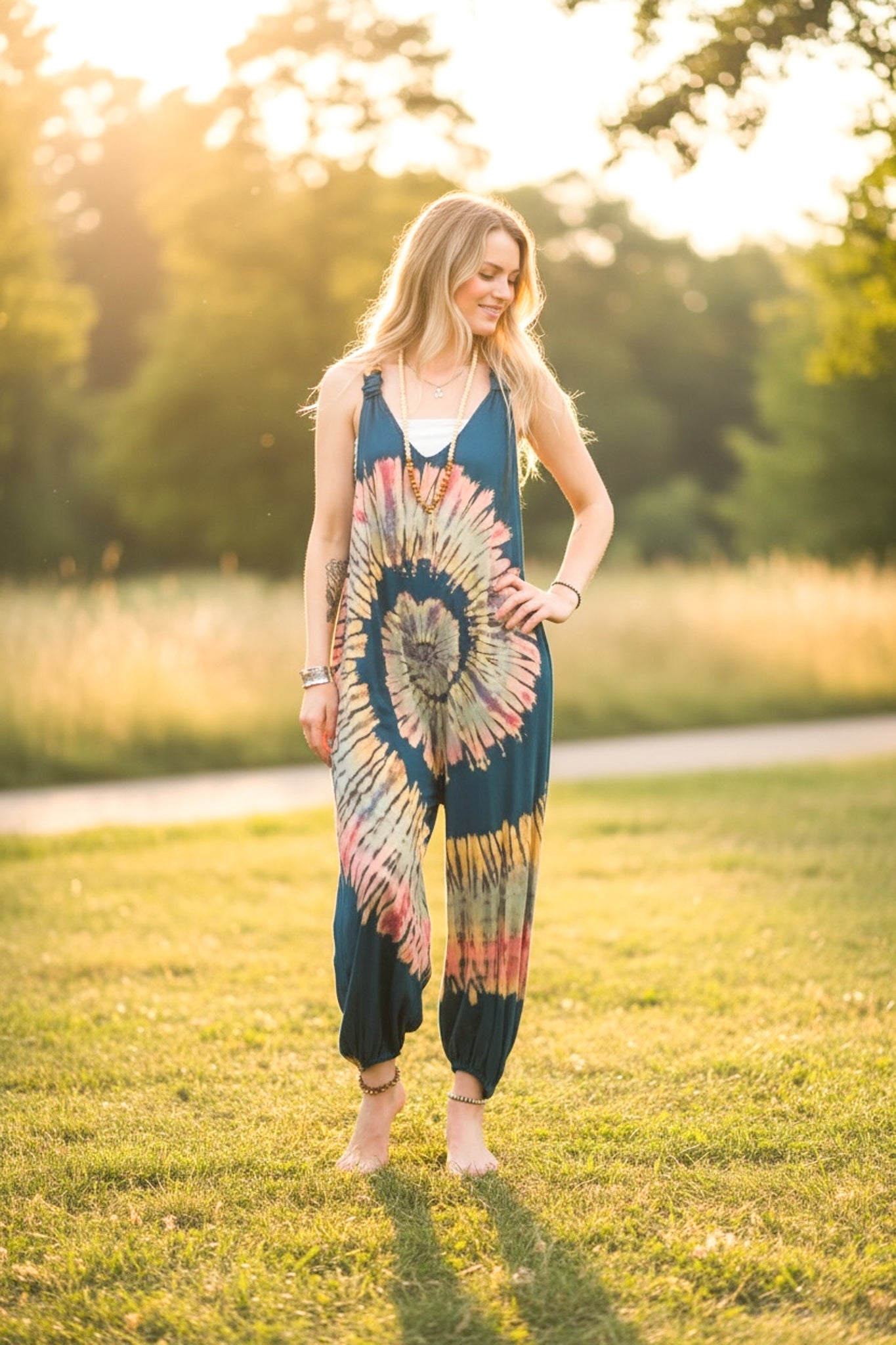 Baja Bloom Dungarees Jumpsuit