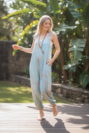 Silver Sky Dungarees Jumpsuit