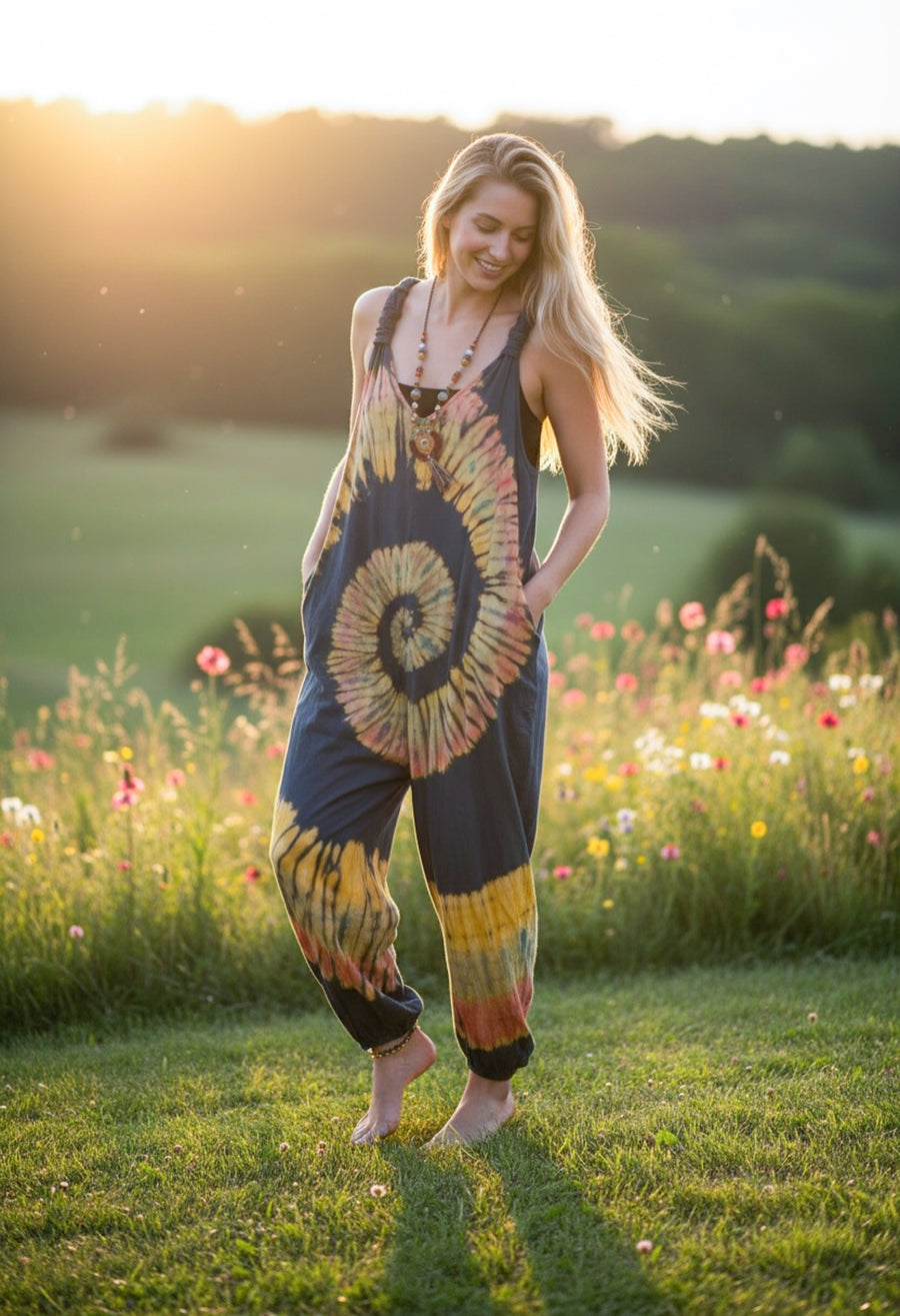 Baja Bloom Dungarees Jumpsuit