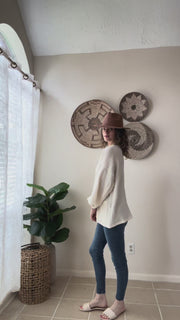 Natural Double Gauze Drift Cardigan
