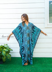 Turquoise Paisley Kaftan