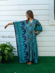 Turquoise Paisley Kaftan