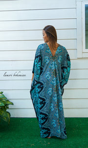Turquoise Paisley Kaftan