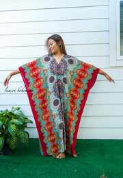 Red Mandala Kaftan
