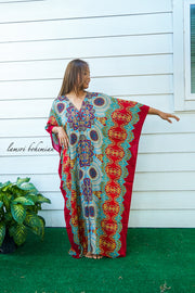 Red Mandala Kaftan