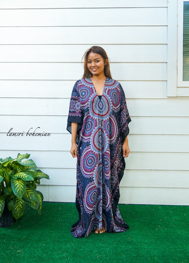 Black Kandi Mandala Kaftan
