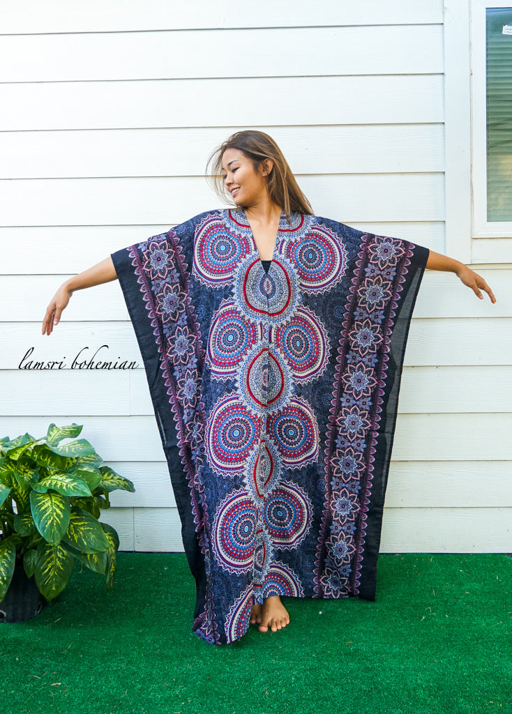Black Kandi Mandala Kaftan