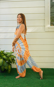 Sun-Kissed Festival Racerback Jumpsuit Romper