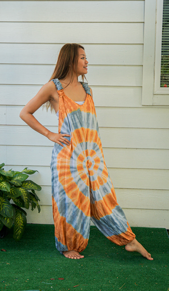 Sun-Kissed Festival Racerback Jumpsuit Romper