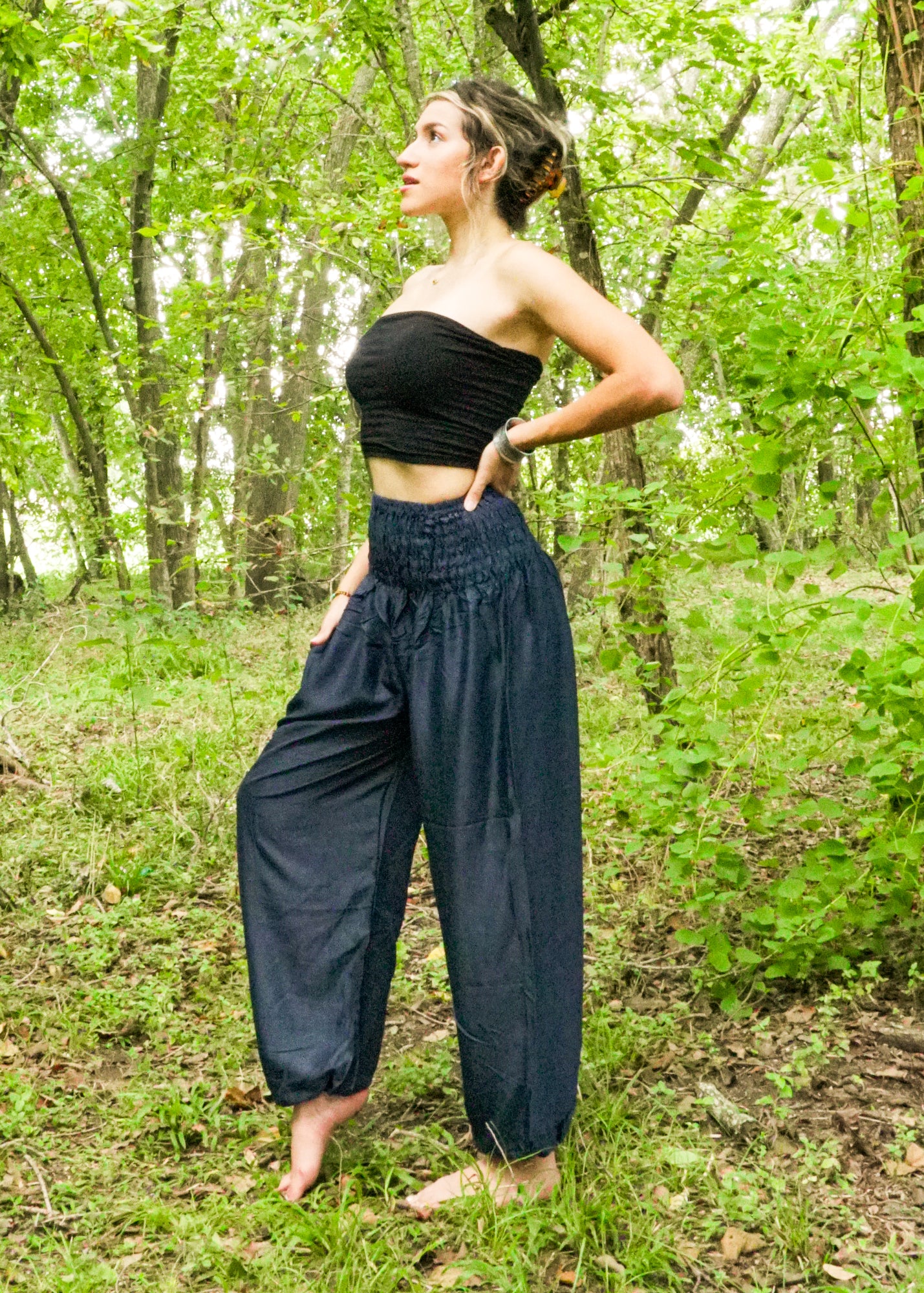 Classic Navy Flow Pants