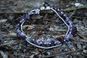 Amethyst Chip Beaded Bracelet