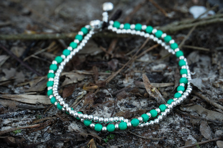 Emerald Essence Boho Bracelet
