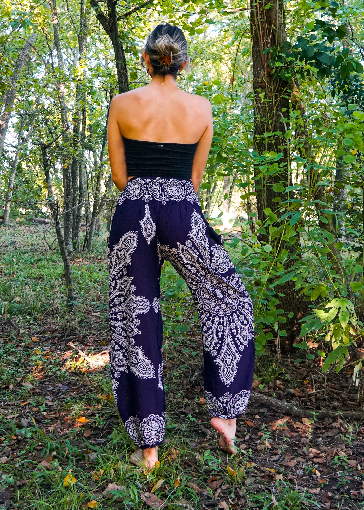 Indigo Paisley Flow Pants
