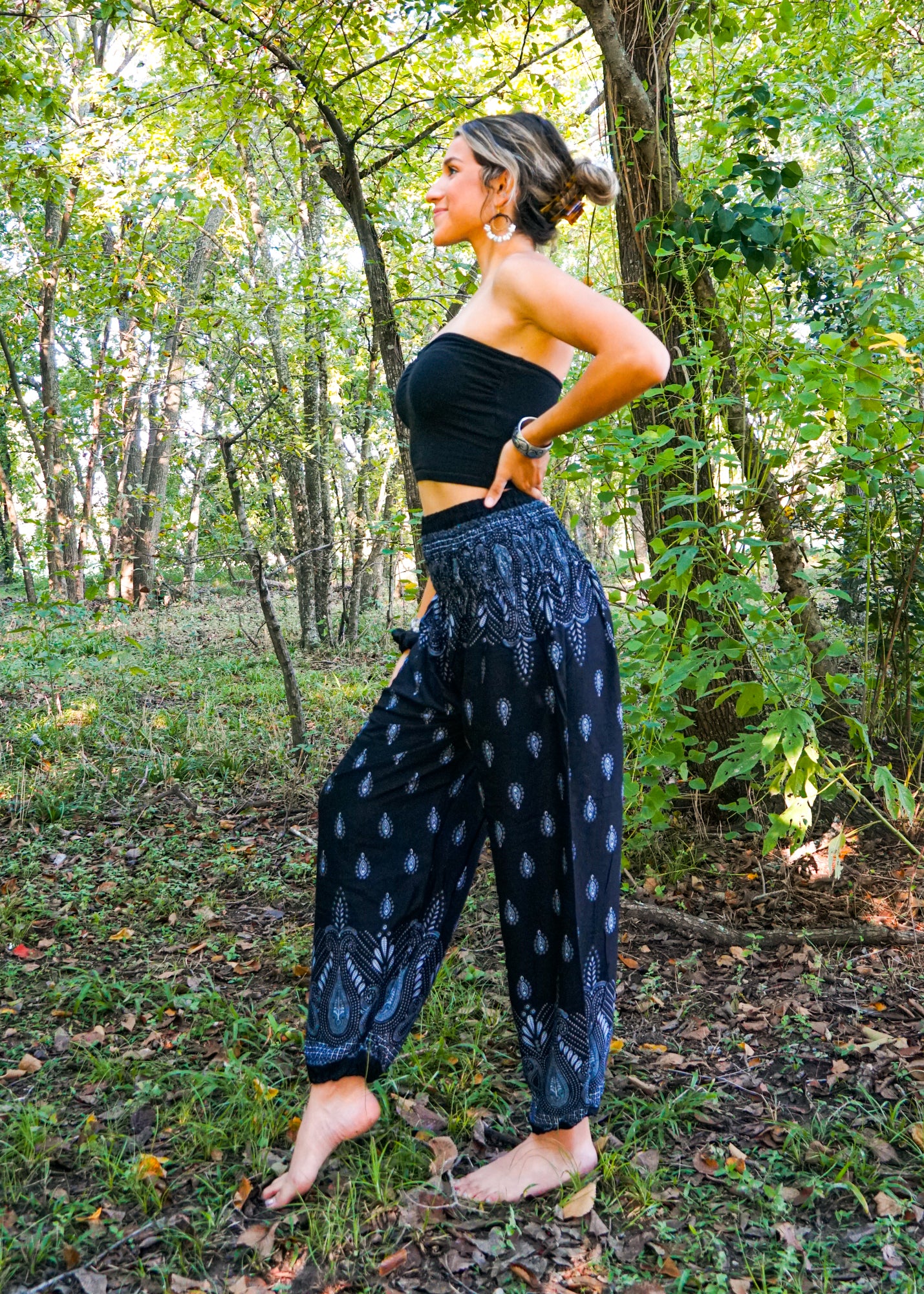Midnight Paisley Flow Pants
