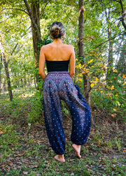 Blue Peacock Harem Pants
