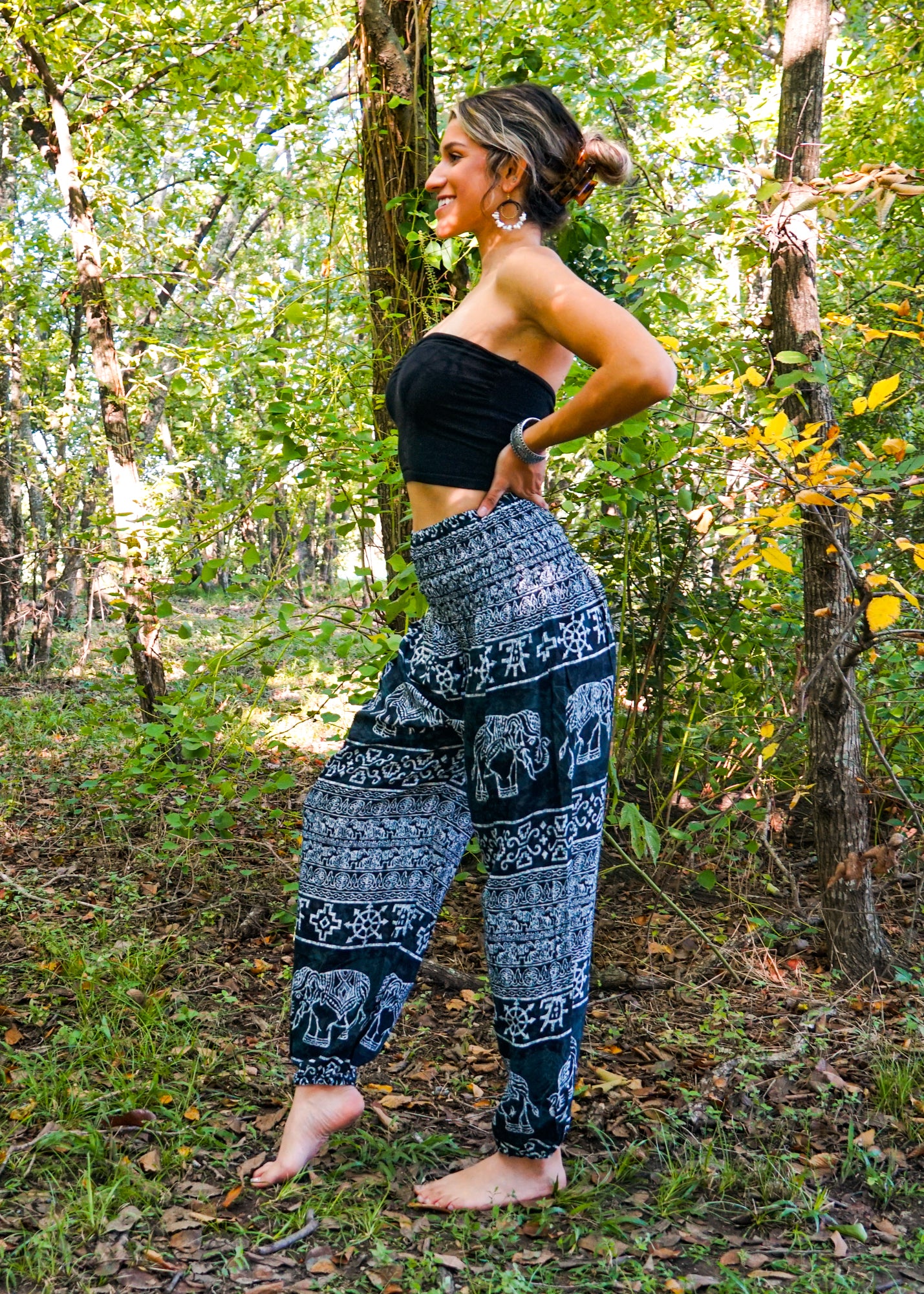 Forest Elephant Flow Pants