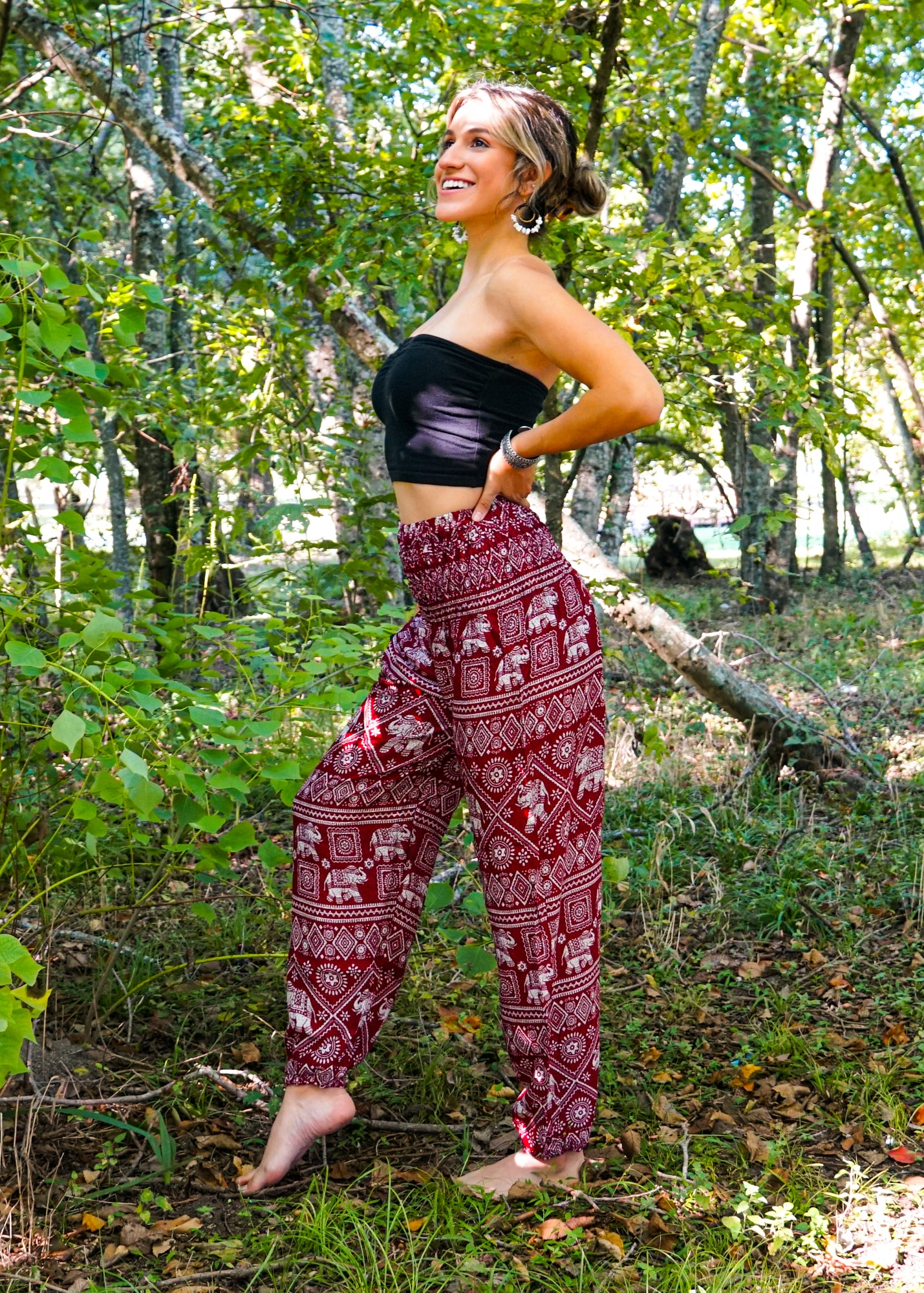 Desert Caravan Elephant Flow Pants