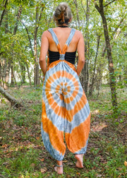 Sun-Kissed Festival Racerback Jumpsuit Romper