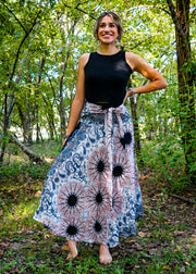 Pink Mandala Maxi Skirt