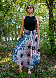 Pink Mandala Maxi Skirt