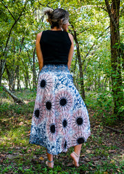 Pink Mandala Maxi Skirt