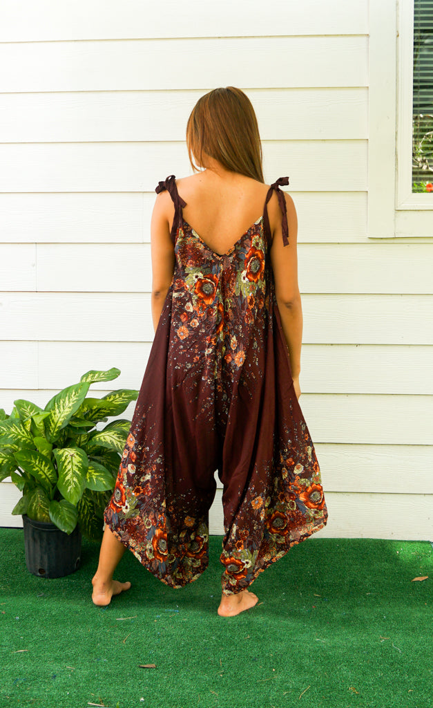 Woodland Petals Flow Jumpsuit
